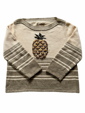 Vintage Tommy Bahama Pineapple Perfection Knit Sweater Size XL Boat Neck NEW Tag